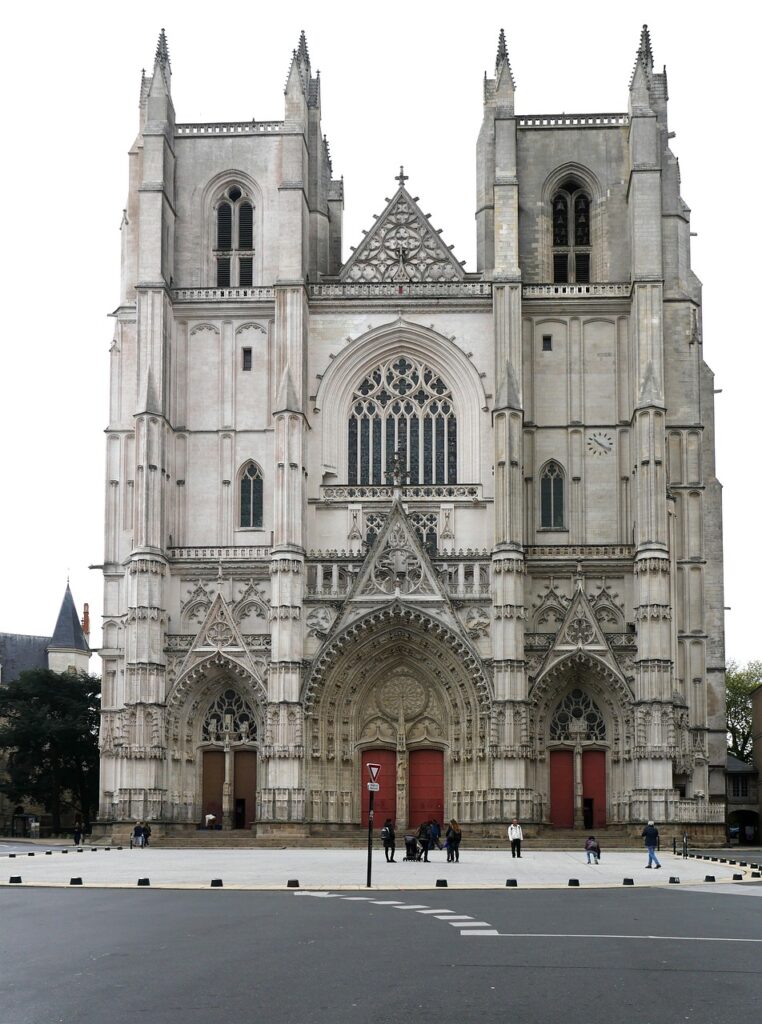 la cathedral de nantes, cathedral, france, church, gothic, architecture, middle ages